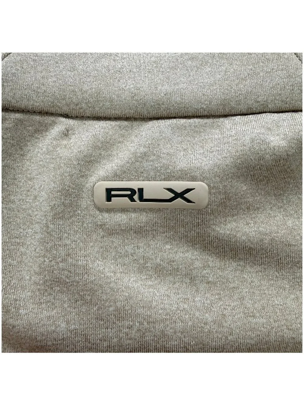 RLX Ralph Lauren Sweater Men XXL 2XL Beige Performance Jersey 1/4 Zip Golf Shirt